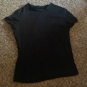 plain black tee